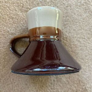 Vintage No Spill Ceramic Travel Mug